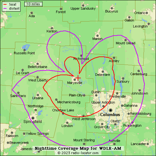 WDLR-AM 1270 Nightime